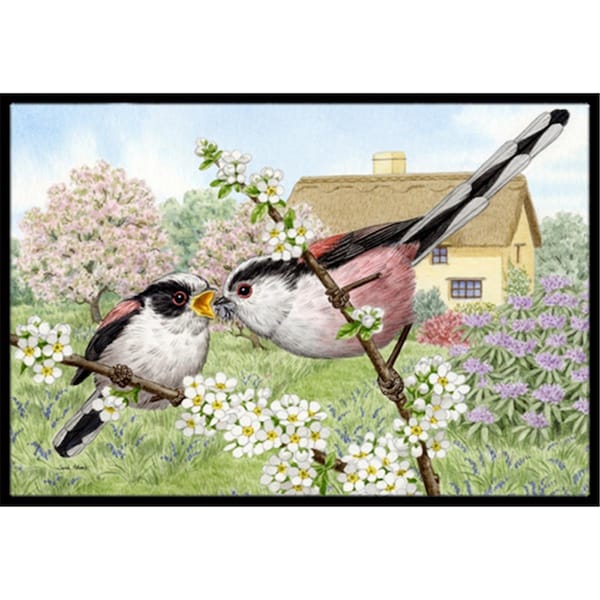 Carolines Treasures Long Tailed Tits Indoor or Outdoor Mat- 24 x 36 ASA2200JMAT - main